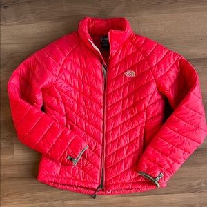 North Face Red Quilted Jacket